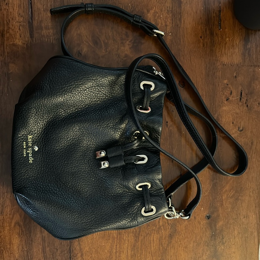 Kate Spade NY leather bucket bag